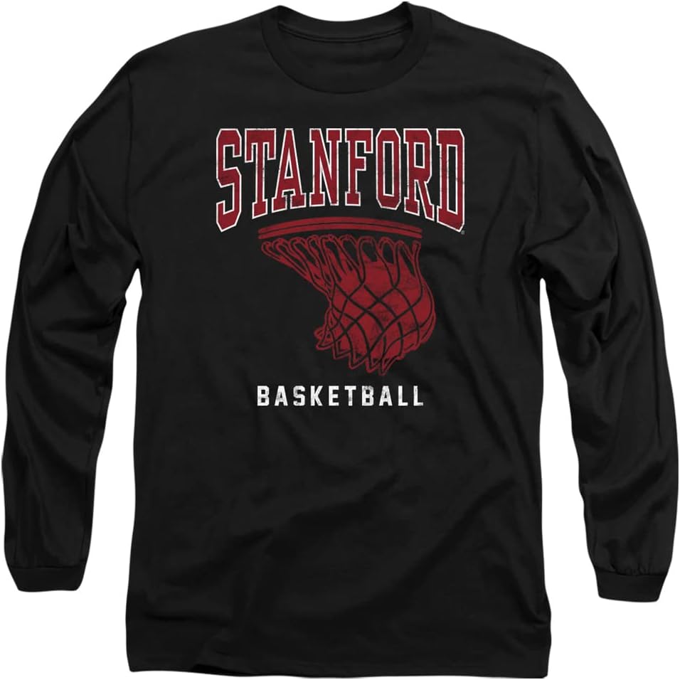 Stanford University Official Basketball Hoop Unisex Adult Long-Sleeve T Shirt