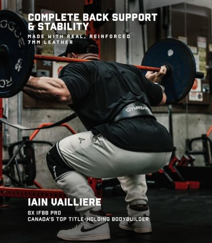 Gymreapers Real Leather Weightlifting Belt