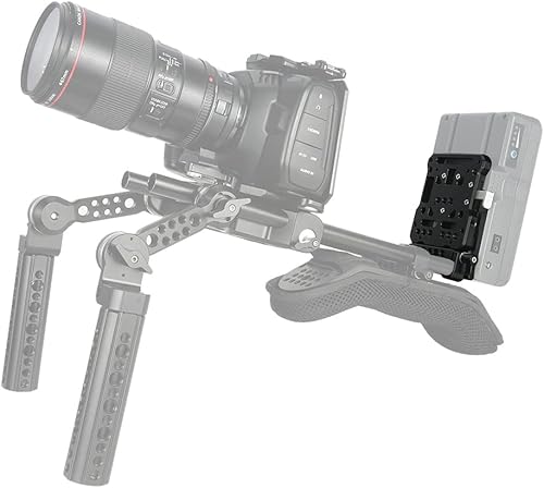 Miniatura 3 de NICEYRIG Placa de batería de montaje en V de liberación rápida con bloque de riel de 0.591 in - 467