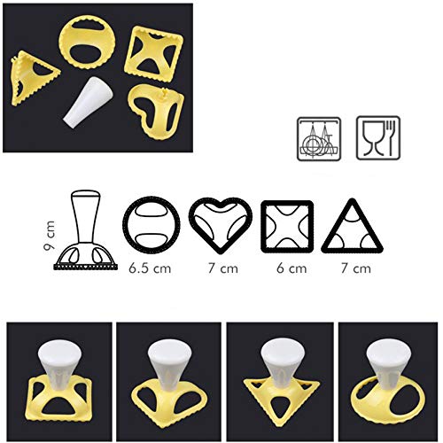 MUUZONING 4 Pezzi Dumpling Maker e Pasta Stampa
