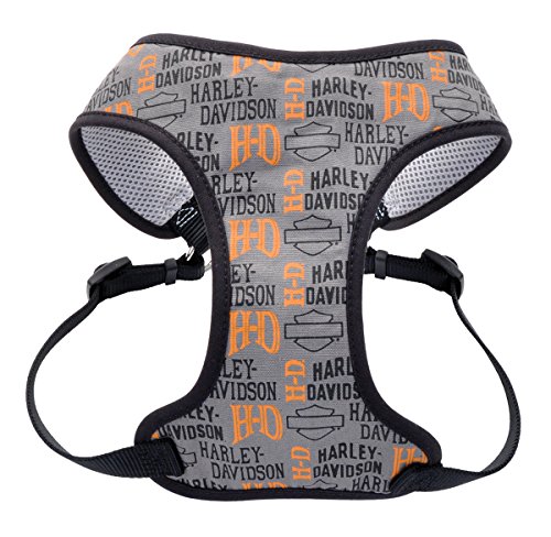 Harley-Davidson H-D Logo Designer Wrap Adjustable 5 8  Pet Harness X-Small H6463-H-HLGXSM