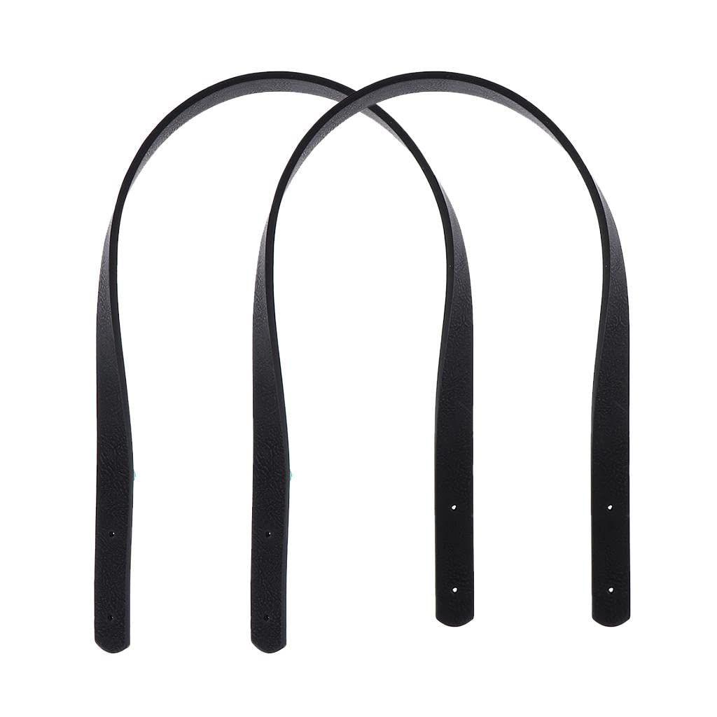 2 Pieces Detachable Replacement Black Handbag Handle Bag Belt DIY Accessory-image-48