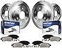 Detroit Axle - Front & Rear Brake Rotors w/Ceramic Pads Replacement for 2010-2015 Cadillac SRX, 2011 Saab 9-4X - 8pc Set