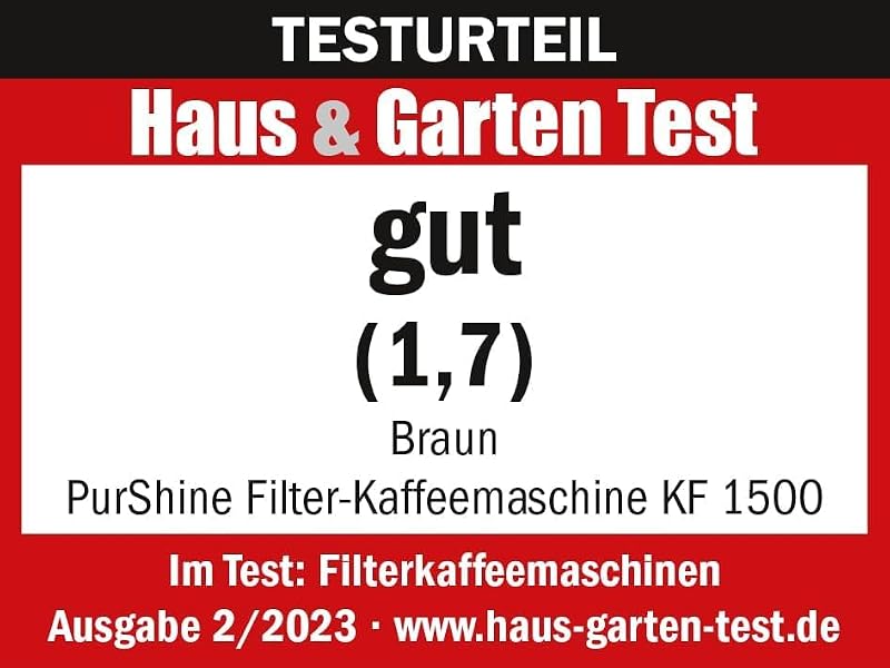 Braun PurShine KF1505 Filteres Kávéfőző 1,2L Rozsdamentes Termoszkancsóval
