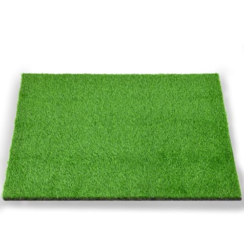 Image of LOOBANI Dog Grass Pee Pads, Artificial Dog Grass Pads for Potty Tray, Fake Grass for Dogs to Pee On, Outdoor Indoor Pee Grass for Dog Potty(59*59 inch)