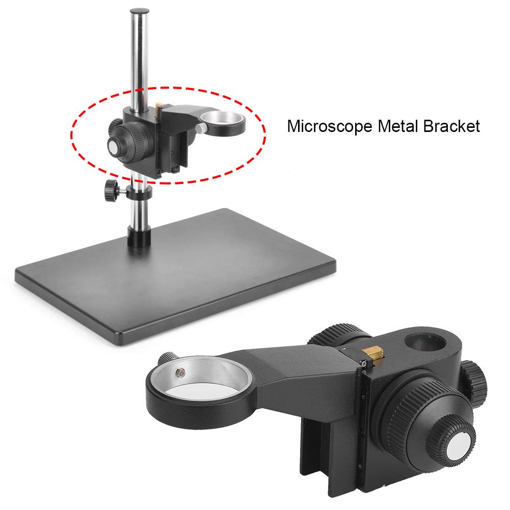 FLEXMAN Mikroskop Ständerhalter, Universell Verstellbare Mikroskop Ständerbasis aus Metall, Ständerhalterung mit Kugellager für Zoom Stereomikroskope