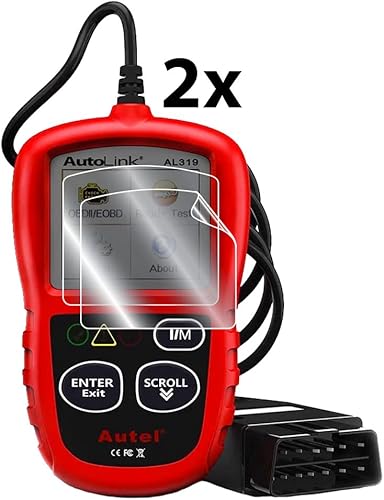 Miniatura 2 de IPG Protector de pantalla para escáner Autel OBD2 Autolink AL319 lector de código (2 unidades) Protector de pantalla invisible de hidrogel - calidad