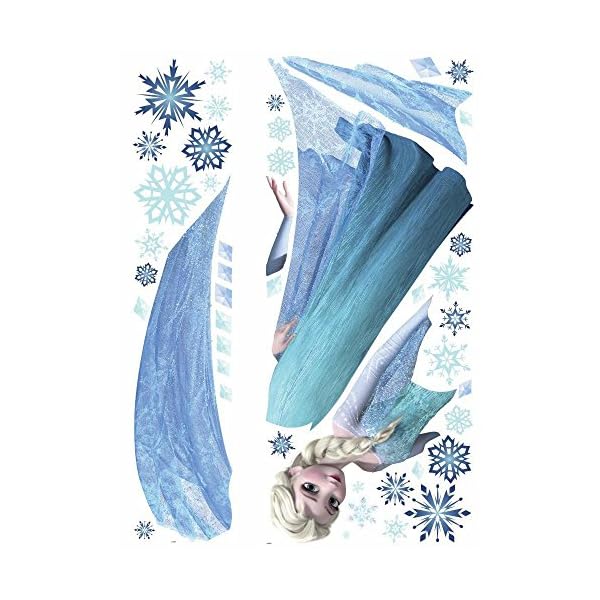 RoomMates RM - Disney Frozen ELSA glitzernd Wandtattoo, PVC, bunt, 48 x 13 x 2.5 cm – Bild 5