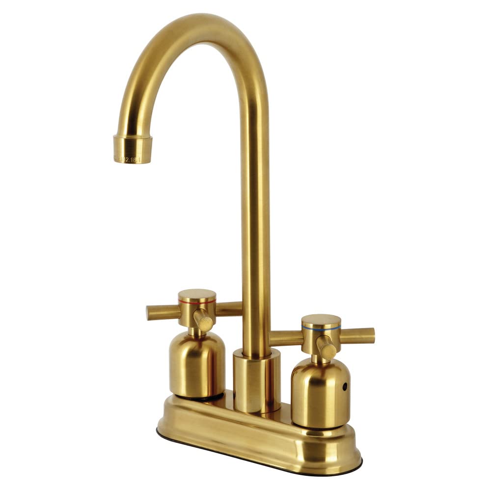 Robinet évier Concord Kingston Brass KB8497DX laiton brossé design