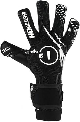 Miniatura 9 de N1 Goalkeeper gloves Zeus UGT+. Guantes de fútbol ultraligeros con corte híbrido roll-negativo y látex alemán UGT+ Palm. Guantes de portero de