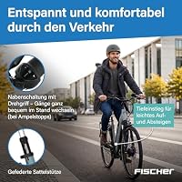 Fischer E-Bike City CITA 2404 Active, Elektrofahrrad für Damen und Herren, RH 43, 688Wh, Mittelmotor 65 Nm, 36 V Akku – Ansicht 2