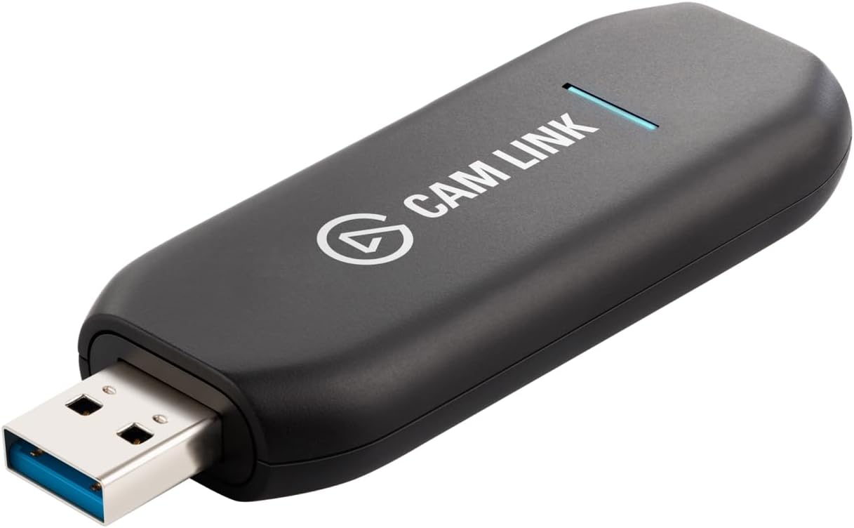 Elgato Cam Link 4K – External Capture Card for DSLR & Camcorder, ActionCam as Webcam, Meet/Stream/Record in 1080p60 or 4K30/4K60, Easy Connect for OBS/Zoom/Discord – HDMI to USB 3.0, PC/Mac/iPad