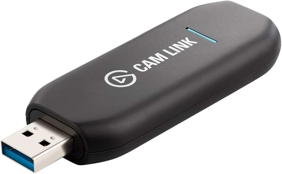 Elgato Cam Link 4K – External Capture Card for DSLR &amp; Camcorder, ActionCam as Webcam, Meet/Stream/Record in 1080p60 or 4K30/4K60, Easy Connect for OBS/Zoom/Discord – HDMI to USB 3.0, PC/Mac/iPad
