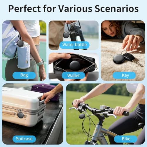 Image of 2026 Air Tracker Tag-4 Pack Item Locator for Android & iOS Bluetooth Tracker,Key Finders,Smart Tags Work with Apple Find My & Google's Find Hub
