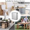 SUPER DEAL Kitchen Trash Can 16 Gallon 60L Dual Stainless Steel Garbage and Recycling Can with Foot Pedal for Kitchen, Living Room, Office, Removable Inner Buckets Soft Close Lid Odor Proof, Silver