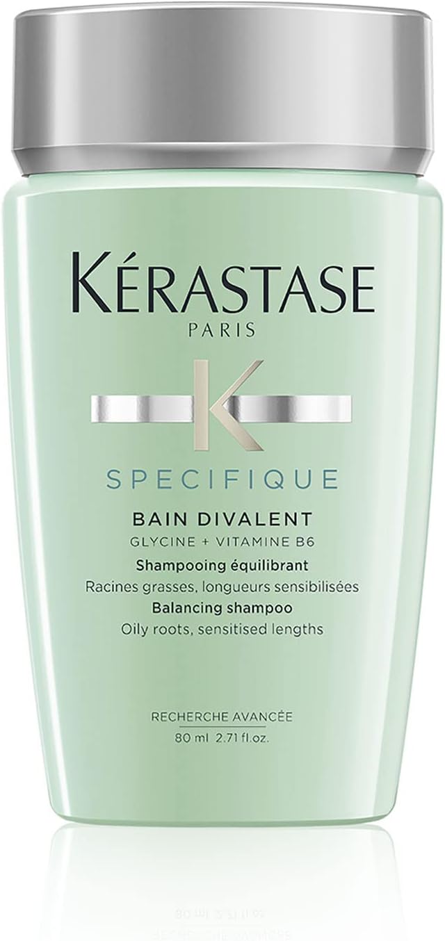 KERASTASE Specifique Balancing Shampoo for Oily Scalp & Hair, Cleanses Oil From Roots and Hydrates Dry Hair Ends