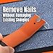 IMPRESA Pack of 2 Shingle Nail Puller - Safety Orange Ergonomic Comfort Grip & Roof Repair Tools - Magnetic Grip & Shingle Nail Remover - High-Contrast Orange Finish & Roofing Tool