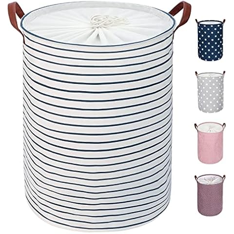 DOKEHOM 18-Inch Collapsible Laundry Basket with Lid Cover