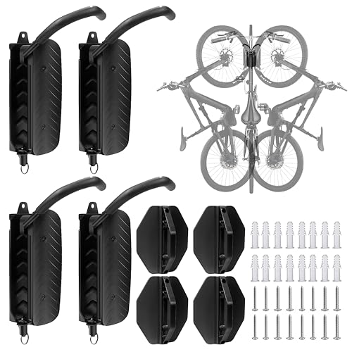 Kafilc Fahrrad Wandhalterung Vertikal, Fahrradhalterung Wand, Fahrrad Wandhalterung Schwenkbar, Fahrrad Wandhalter bis 30 kg, Fahrradhalterung Wand für Rennrad, MTB, E-Bike (2)