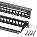 Cable Matters Rack or Wall Mount 24-Port Cat6 /Cat 6 Keystone Patch Panel (Blank Patch Panel)
