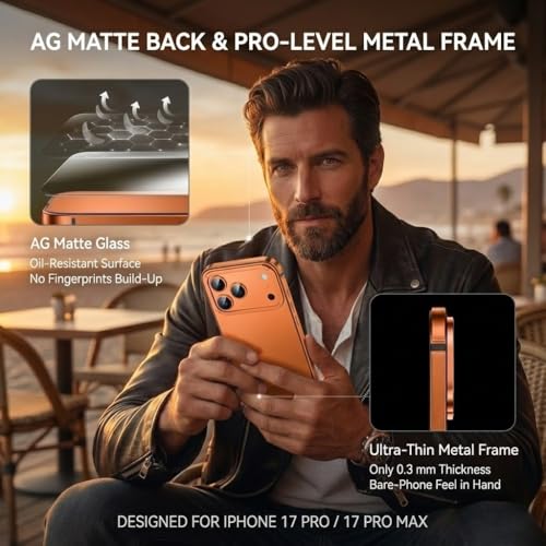 Coque aluminium iPhone 17 Pro Max cadre silicone souple anti-choc et gris - 6