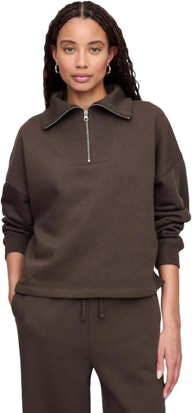 GAP womens Half Zip Hoodie