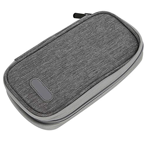 Medicine Travel Organizer, Multiple-Layer Insulin Cold Storage Bag Portable Lightweight Medicines Refrigerated Cool Storage Case for Diabetes and Other Diabetic Supplies (Grey)