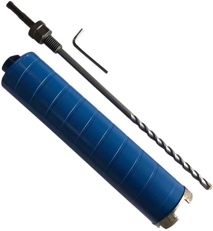 2" Diamond Dry Core Bit for Brick and Block with SDS Plus Pilot Bit Adapter, 9.5" Drilling Depth
