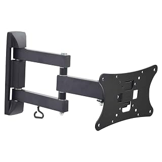 MX Heavy Duty TV Wall Mount for 14–27 Inch LED, LCD & Monitor Screens – Universal VESA Compatible Full Motion Bracket with Tilt, Swivel, 180° Rotation, Space-Saving Durable Stand