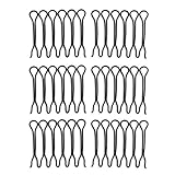 Ruilogod 6 Stück schwarze Metall-Fransen-Bangs zum Fixieren von sichtbaren Clip-Pins zum Selbermachen (ID: ee6 697 e6d bb0 b10)