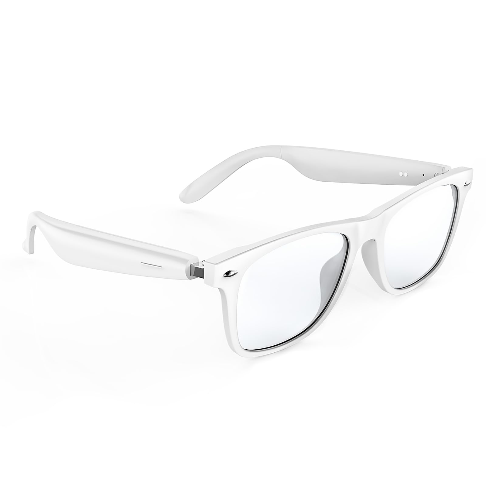 sunvito Smart Glasses Headphones Safety Glasses with Bluetooth Speaker UV Protection Blue Light Blocking Voice Control for Indoor