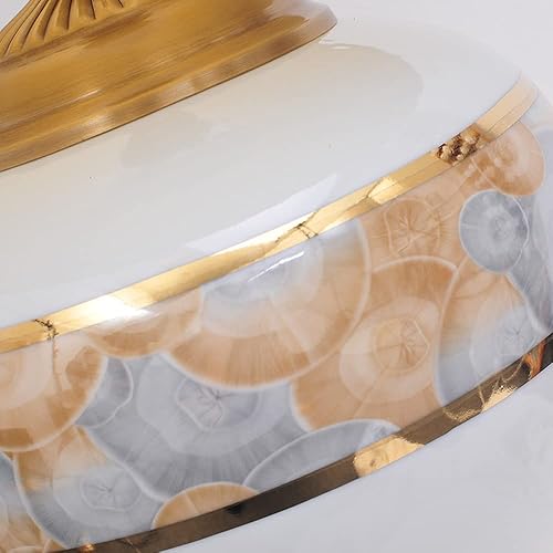 Miniatura 4 de Lámpara de mesa de cerámica contemporánea con pantalla de tambor hecha a mano lámpara de escritorio para dormitorio, sala de estar, oficina,