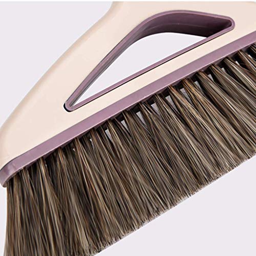 Besen- und Kehrschaufel-Set, Lobby-Besen mit langem Stiel, selbstreinigend mit Kehrschaufelzähnen, ideal für den Einsatz zu Hause, in der Küche und im Büro – Bild 6