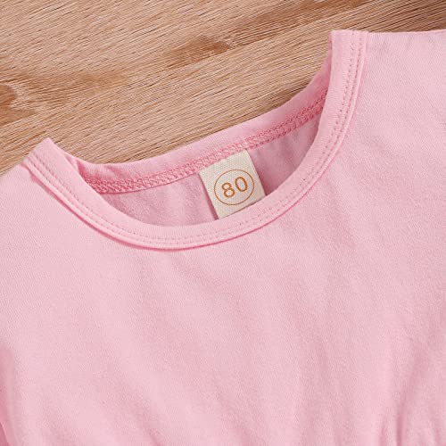 Blusa infantil para meninas com babados manga curta estampa de leopardo calças flare roupas para men