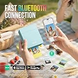 Nelko Photo Printer, PP01 Color Portable Mini Photo Printer, Instant Smartphone Inkjet Sticker Printer, Sticky-Back Photos, for iOS & Android, Picture Printer for Christmas, Fun Editing App, Green - Image 8