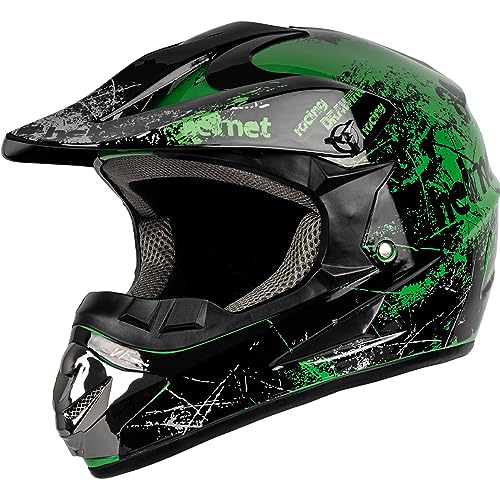 Dirt Bike Helmets Atv Snowmobile Helmets Mtb Helmet Matte Green