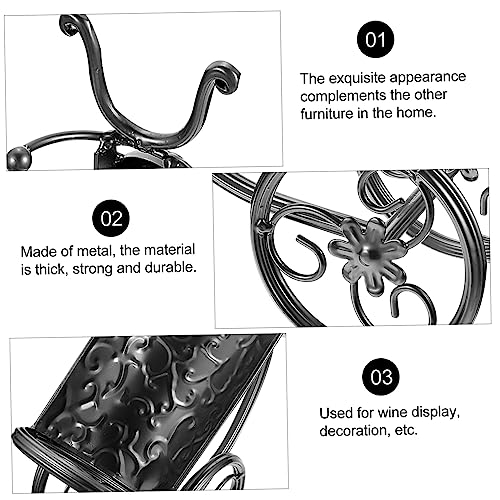 Porte-bouteilles de vin design vélo métal stable - 5