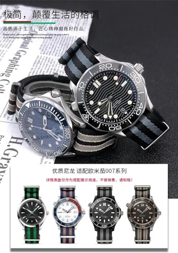 Banda NATO de nailon para reloj de hombre de 20 mm ideal para actividades diarias y deporte 7