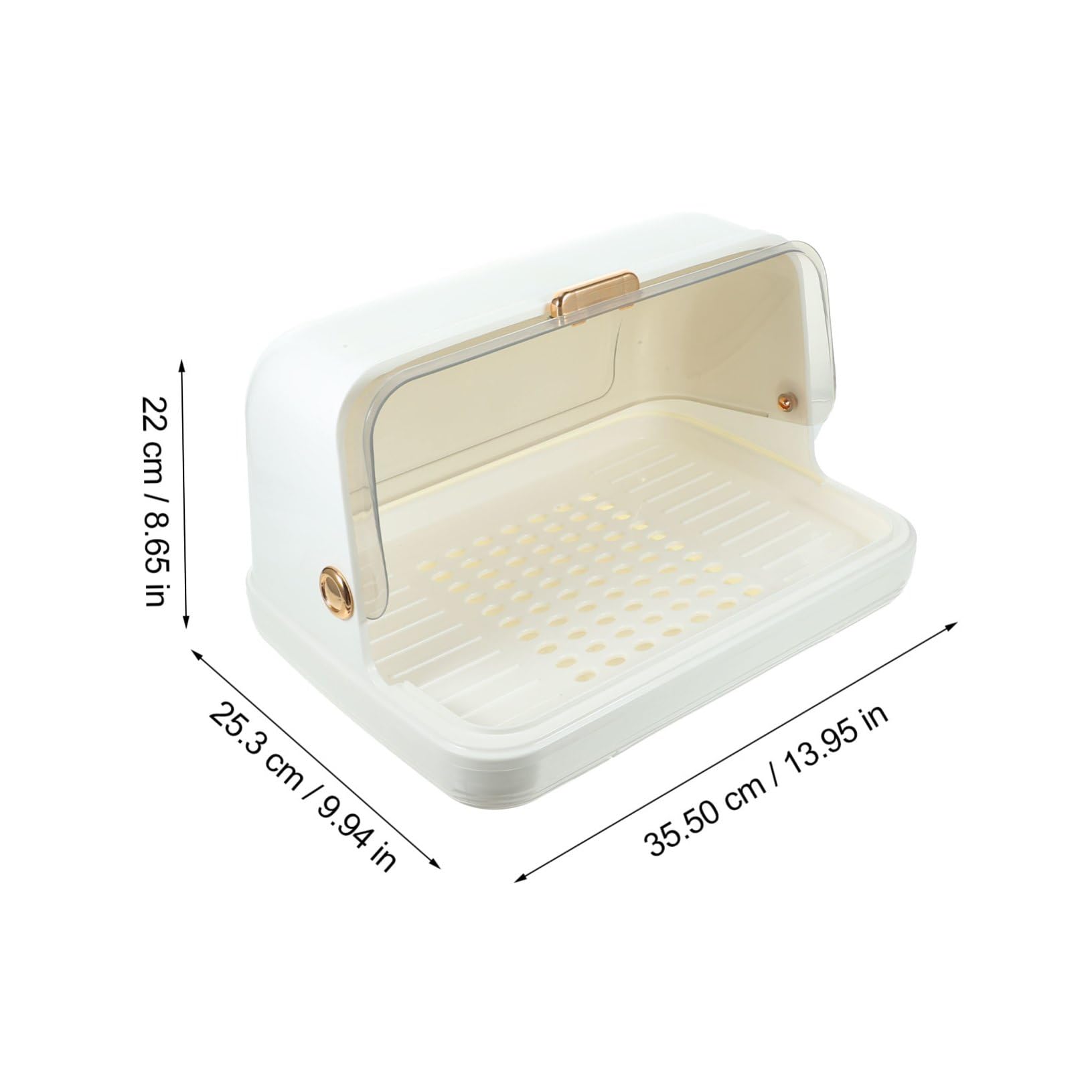 Hemobllo Portabiberon con Coperchio e Vassoio Raccogligoccia Scolabiberon Multiuso in PP Organizer da Cucina per Bottiglie e Bicchieri Contenitore Asciugatura Igienico e Compatto Bianco