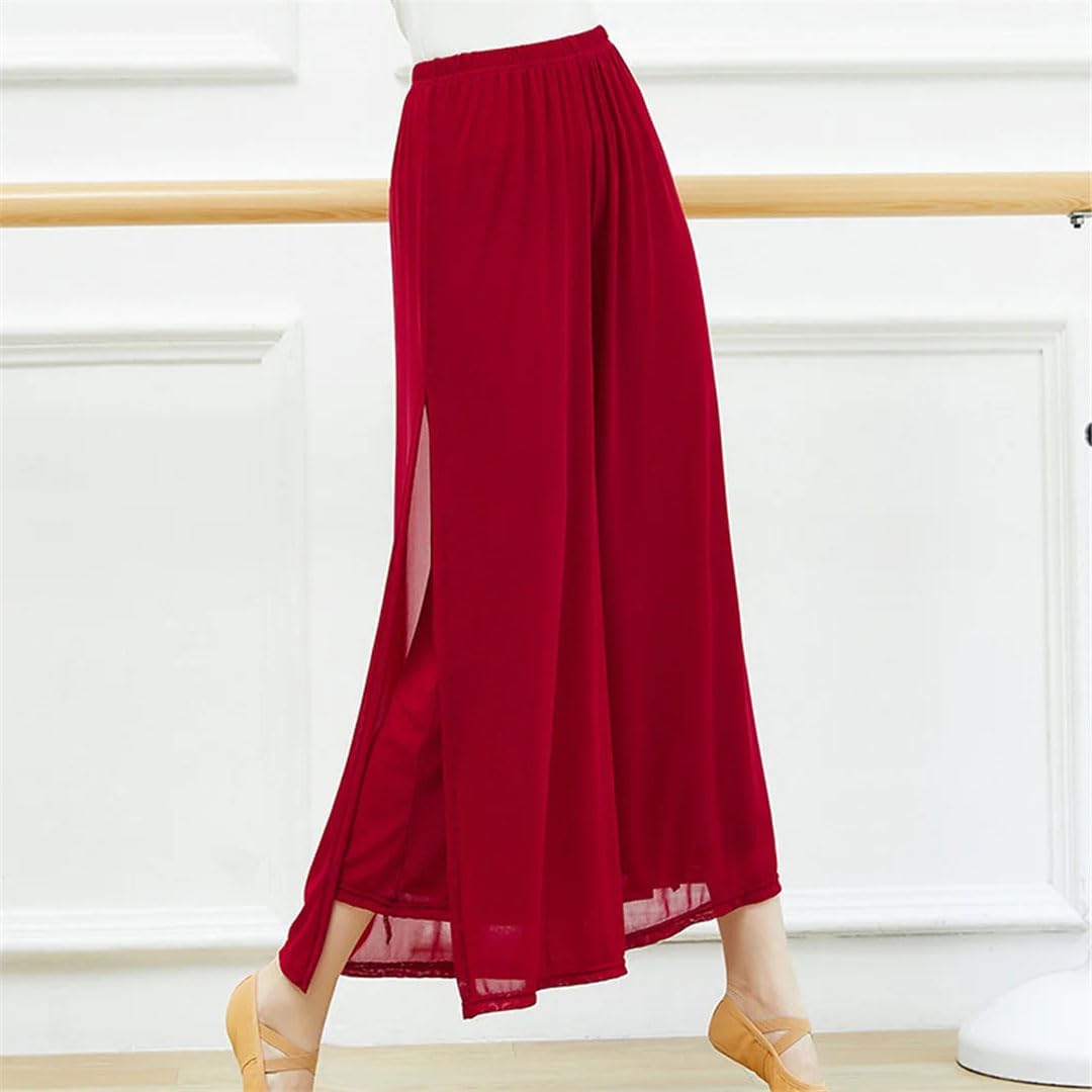 Hgvcfcv Moderne Tanzhose für Damen, lockeres weites Bein, Tanzhose, klassischer Tanz, Alltag, Yoga-Hose