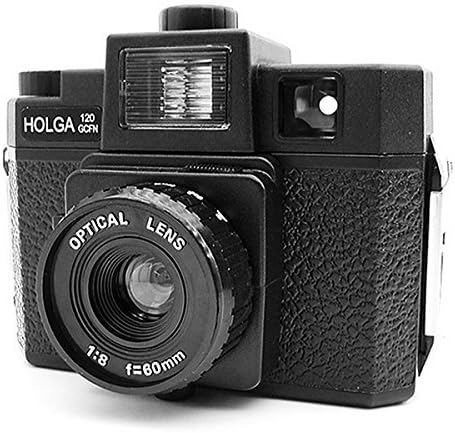 Holga 120 GCFN Medium Format Film Plastic Camera Glass Lens Flash Lomo Black