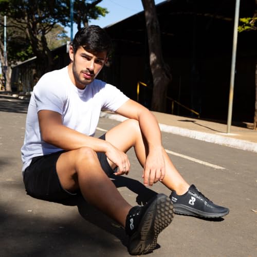 Tênis Masculino Prospect Speed Esportivo Leve Confortável Caminhada Academia Corrida (Preto, BR, Adu