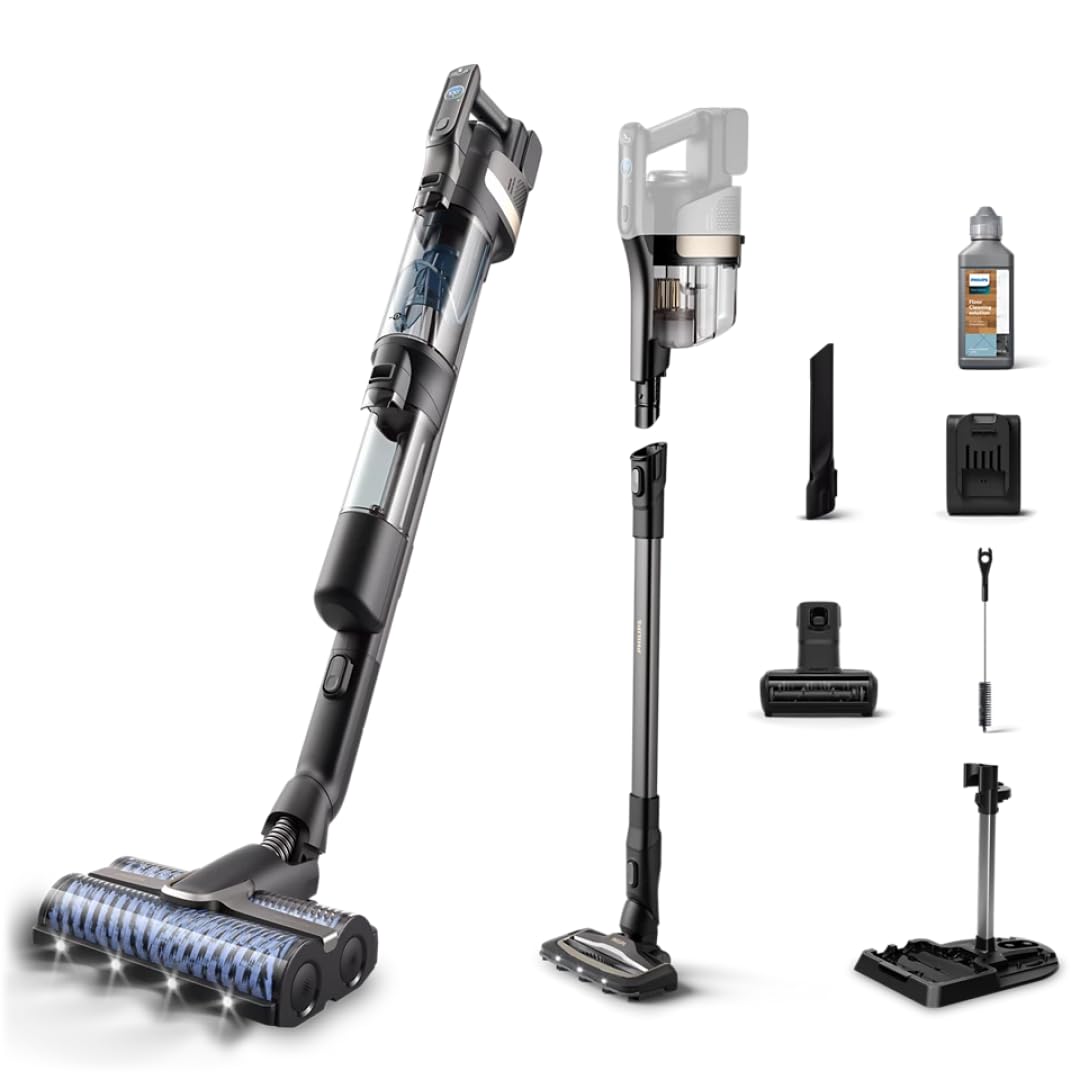 PHILIPS AquaTrio 9000, aspirateur laveur 3-en-1 sans fil