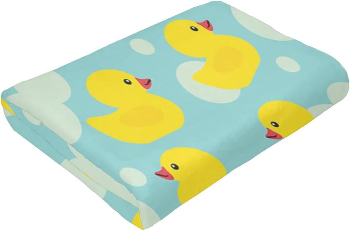 Yellow Cartoon Duck Flannel Fleece Throw Blankets for Bed Sofa Living Room Soft Blanket Warm Throw Blanke - Image 4