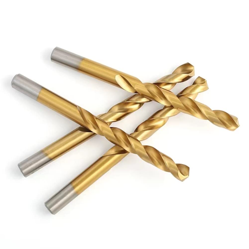 1 Uds 13,5mm-16mm brocas helicoidales de vástago recto recubiertas de titanio de acero de alta velocidad para Metal, 14,0mm