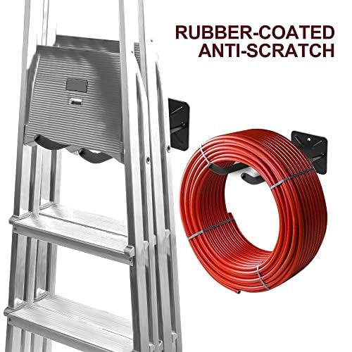 Sinoer Garagenhaken, Wandgarderobe, Schuppen-Organizer, schwerer Werkzeug-Organizer, Aufhänger, Garagenhaken für Gartengeräte, Kinderwagen, Autoreifen, Gartengeräte 12.44 zoll (4 Stück)