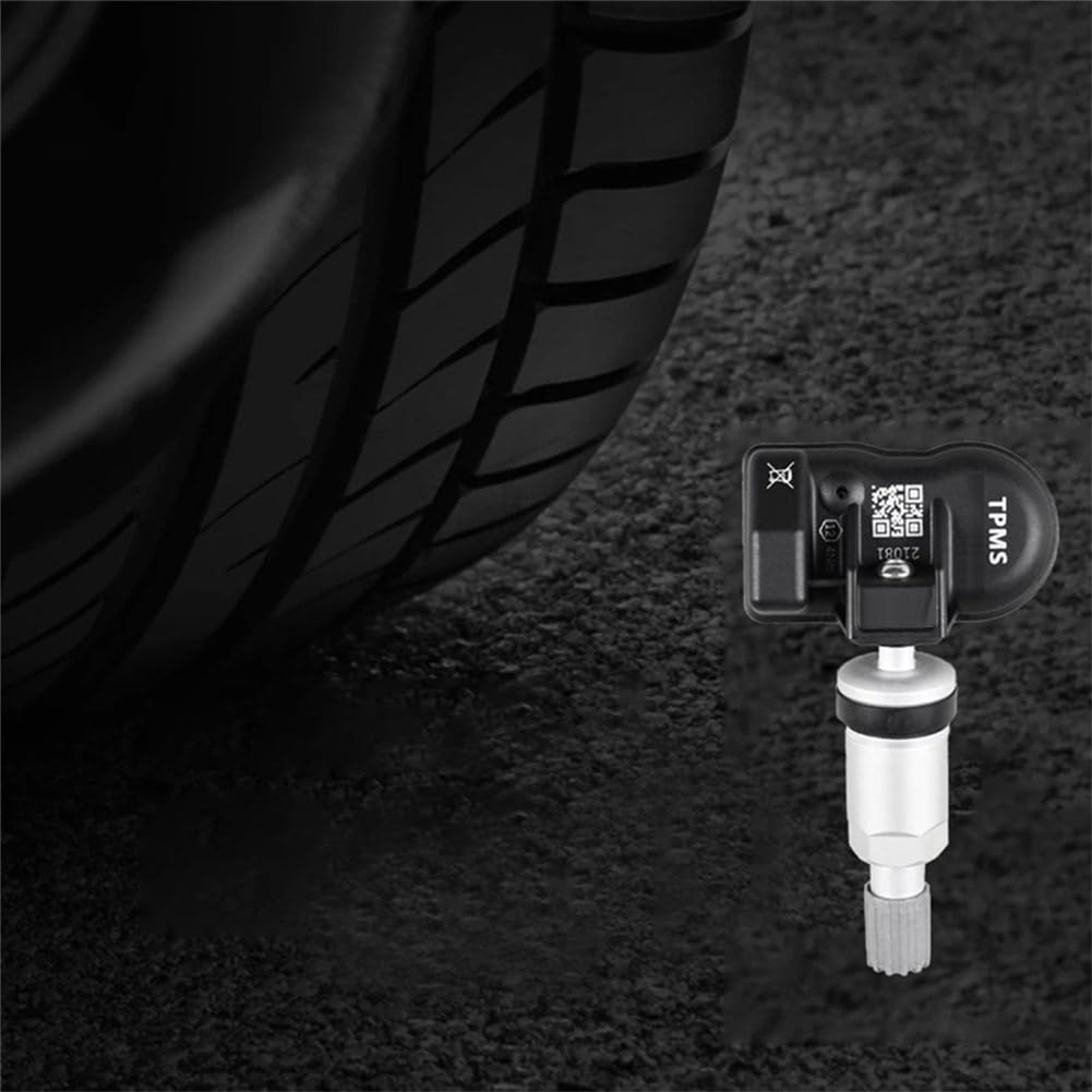 4 Piezas de ProgramacióN MX Sensor TPMS Monitor de PresióN de NeumáTicos Sensor 315MHZ 433MHZ Universal 2 en 1 Herramienta de ReparacióN para Plata