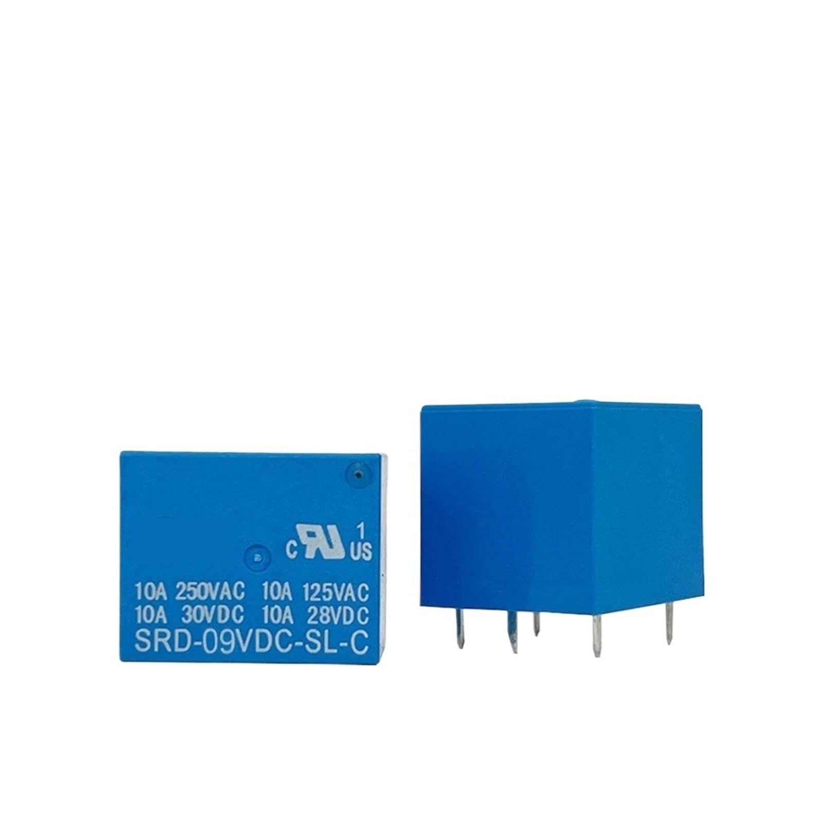 BALYDLUL 5pcs Relay SRD-03VDC-SL-C SRD-05VDC-SL-C SRD-24VDC-SL-C SRD-12VDC-SL-C 3V 5V 6V 9V 12V 24V 48V 10A 250VAC 5PIN Relays Relais(SRD-48VDC-SL-C(5PIN))