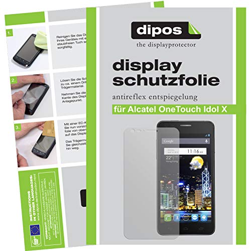 Dipos Films de protection pour différents modèles ALCATEL Alcatel One Touch Idol X+ 2 Stück