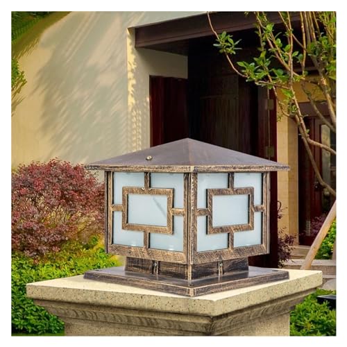 Luces de pilares al aire libre para iluminar y decorar la tapa de columnas en terrazas 5